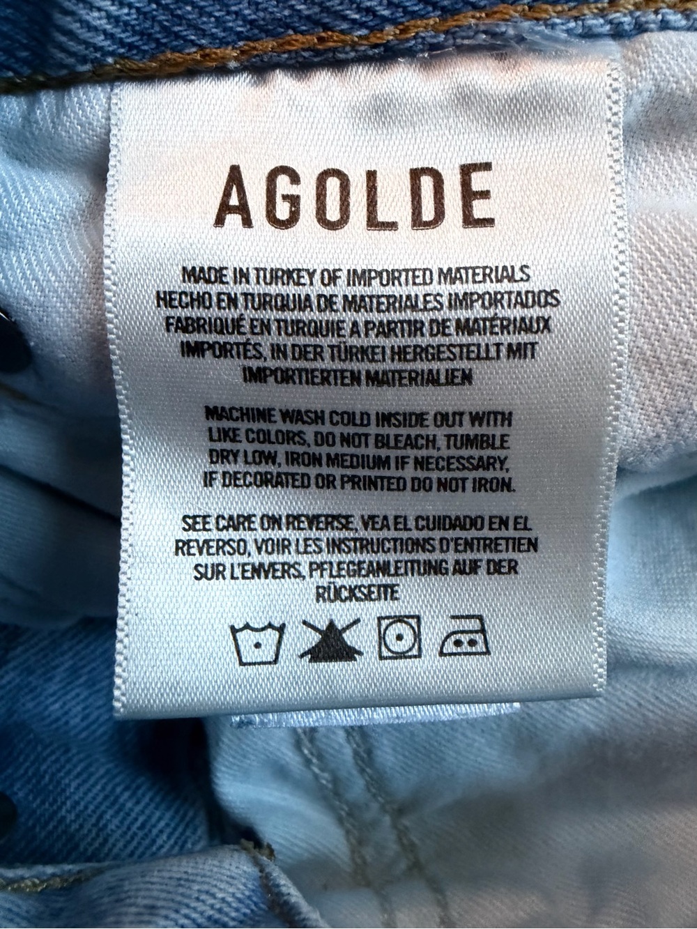 AGOLDE ’90s Mid-Rise Loose Straight-Leg Jeans | Size 28 | Light Wash - Picture 9 of 14